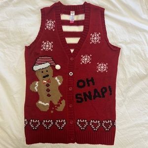 Holiday sweater vest